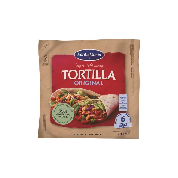 Santa maria wrap tortilla original (6x 380gr) – Image 2