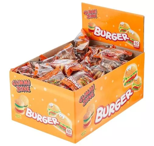 Gummi Zone Mini Burger (60 stuks) – Image 2