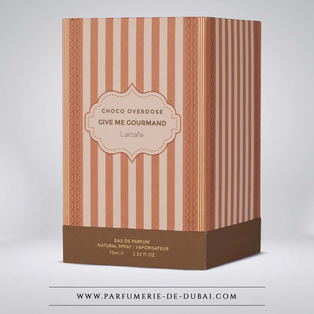 Choco Overdose (Give Me Gourmand) – Eau de parfum féminine (flacon marron 75 ml) – Lattafa – Image 3