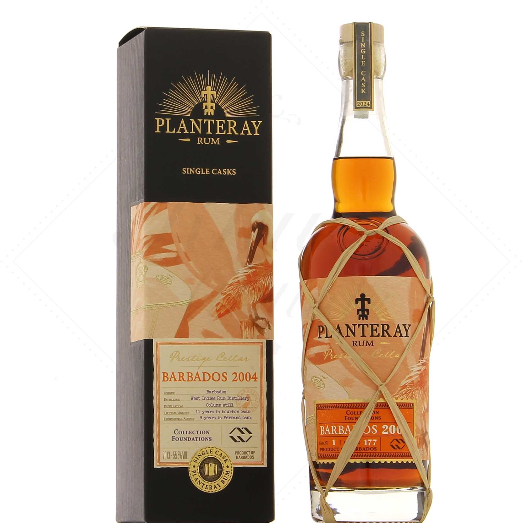 Planteray Rum 20 ans 2004 Barbados Foundations 55,5° – Image 2